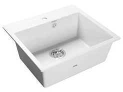 Granfest Мойка кухонная Quadro GF-Q560 Белый – фотография-1